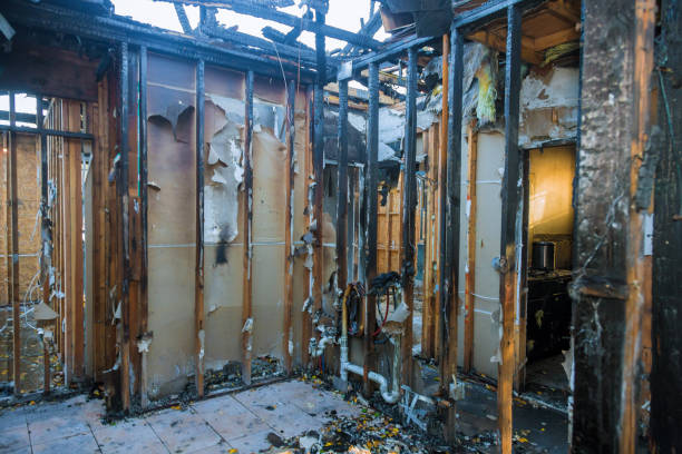 Professional Fire Damage Repair technician working in McLean, TX